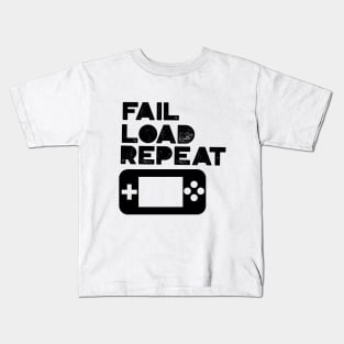 Fail Load Repeat with Gamepad Kids T-Shirt